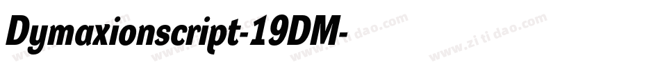 Dymaxionscript-19DM字体转换