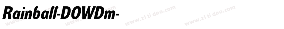 Rainball-DOWDm字体转换