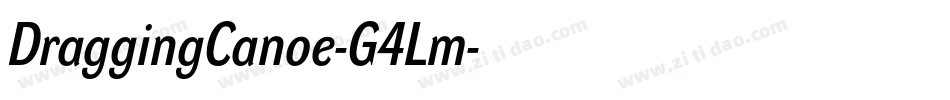 DraggingCanoe-G4Lm字体转换