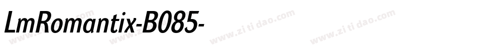 LmRomantix-B085字体转换