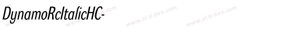 DynamoRcItalicHC字体转换