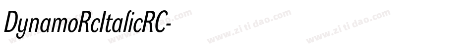 DynamoRcItalicRC字体转换
