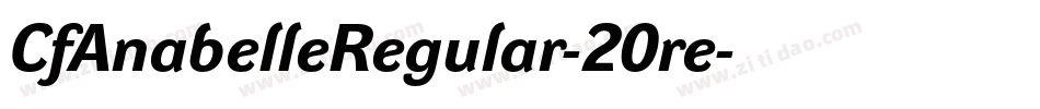 CfAnabelleRegular-20re字体转换