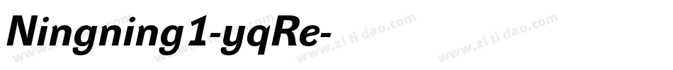 Ningning1-yqRe字体转换