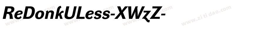 ReDonkULess-XWzZ字体转换