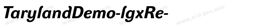 TarylandDemo-lgxRe字体转换