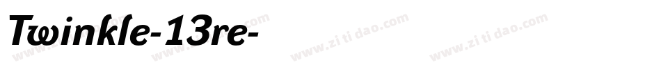 Twinkle-13re字体转换