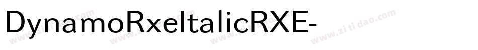 DynamoRxeItalicRXE字体转换