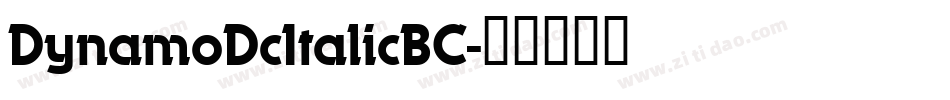 DynamoDcItalicBC字体转换
