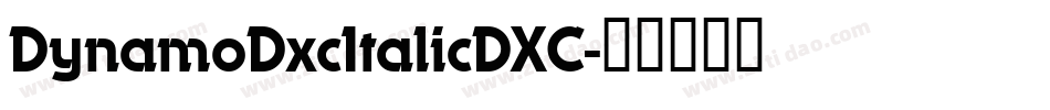 DynamoDxcItalicDXC字体转换