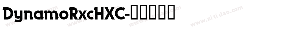 DynamoRxcHXC字体转换
