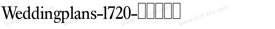 Weddingplans-l720字体转换