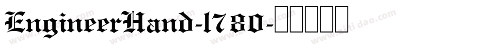 EngineerHand-l780字体转换