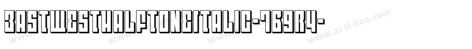 EastWestHalftoneItalic-7B9r4字体转换