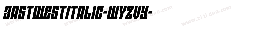 EastWestItalic-WyzVY字体转换