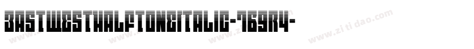 EastWestHalftoneItalic-7B9r4字体转换