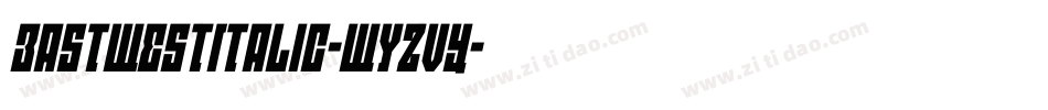 EastWestItalic-WyzVY字体转换