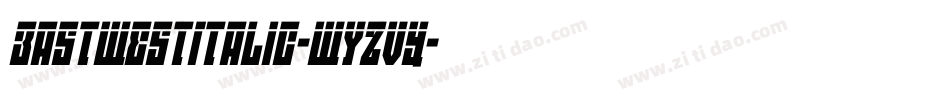 EastWestItalic-WyzVY字体转换