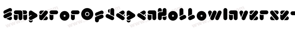 EmperorOfJapanHollowInverse-6rjx字体转换