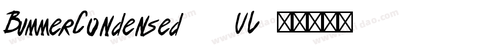 BummerCondensed-13VL字体转换
