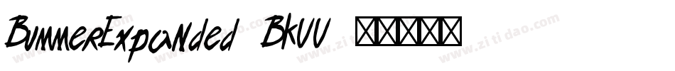 BummerExpanded-BKVV字体转换