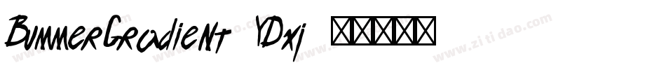 BummerGradient-YDxj字体转换