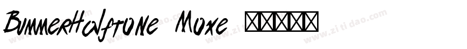 BummerHalftone-Moxe字体转换