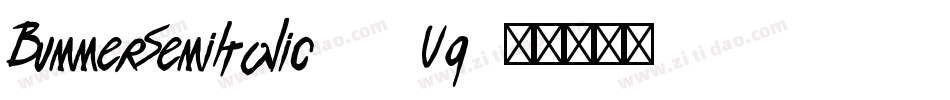 BummerSemiItalic-13Vg字体转换