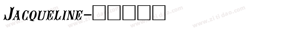Jacqueline字体转换