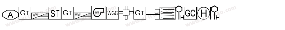 xinpingheitc-w2字体转换