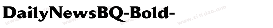 DailyNewsBQ-Bold字体转换