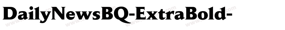 DailyNewsBQ-ExtraBold字体转换
