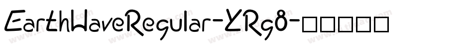 EarthWaveRegular-YRg8字体转换