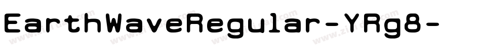 EarthWaveRegular-YRg8字体转换
