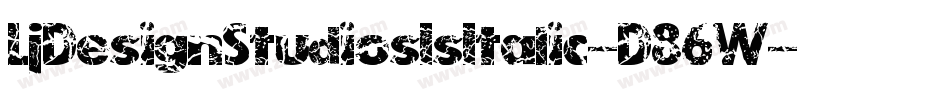 LjDesignStudiosIsItalic-D86W字体转换