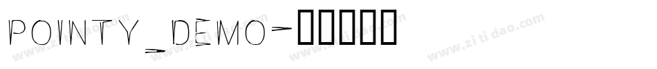 pointy_demo字体转换