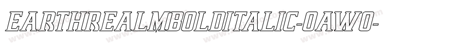 EarthrealmBoldItalic-OaWo字体转换