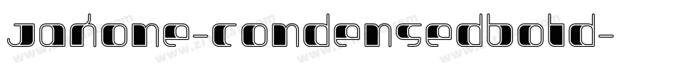 Jakone-CondensedBold字体转换