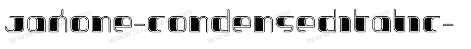 Jakone-CondensedItalic字体转换