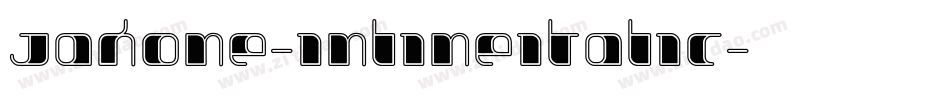 Jakone-InlineItalic字体转换