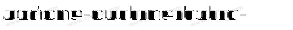 Jakone-OutlineItalic字体转换