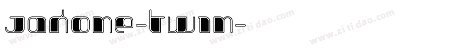Jakone-Twin字体转换