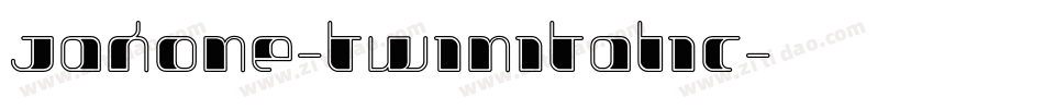 Jakone-TwinItalic字体转换
