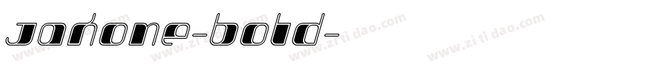 Jakone-Bold字体转换