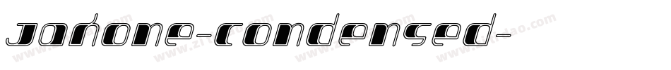 Jakone-Condensed字体转换