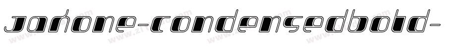 Jakone-CondensedBold字体转换
