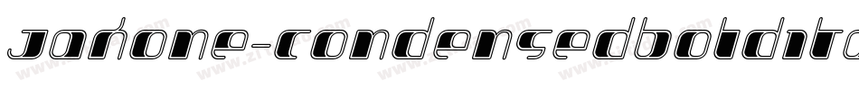 Jakone-CondensedBoldItalic字体转换