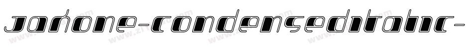Jakone-CondensedItalic字体转换