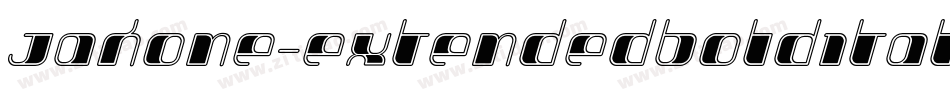 Jakone-ExtendedBoldItalic字体转换