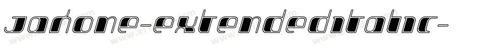 Jakone-ExtendedItalic字体转换